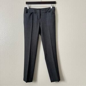 Amanda + Chelsea black gray check straight leg dress pants slacks 29” inseam